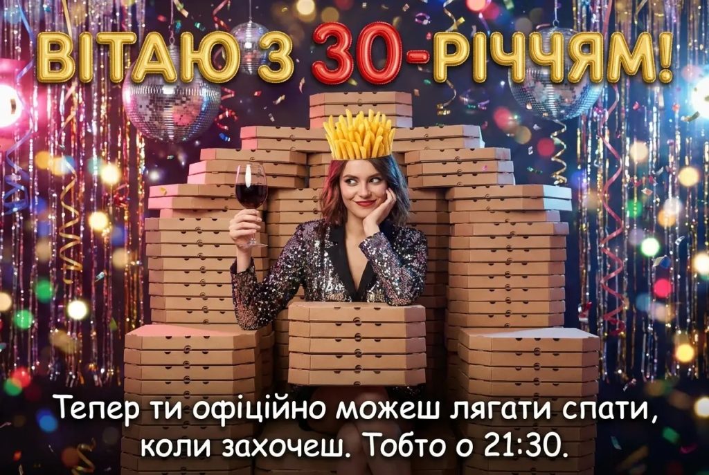 привітання з 30-річчям