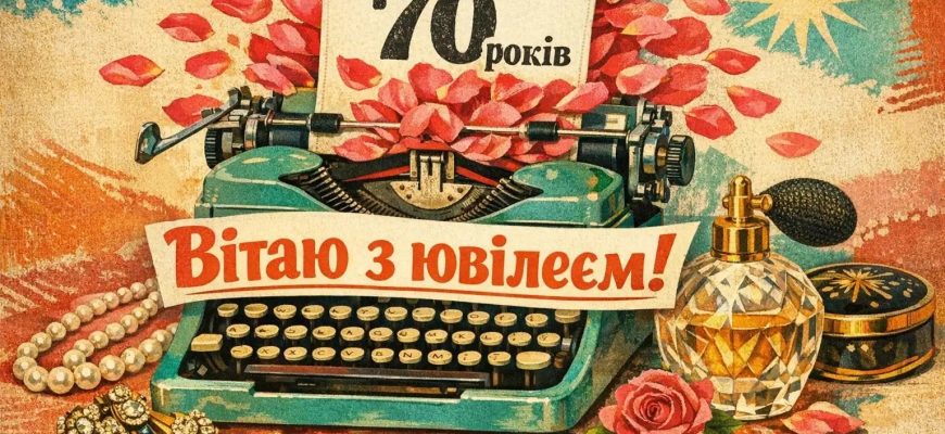 Ера благородного тріумфу: велика збірка привітань із 70-річчям своїми словами