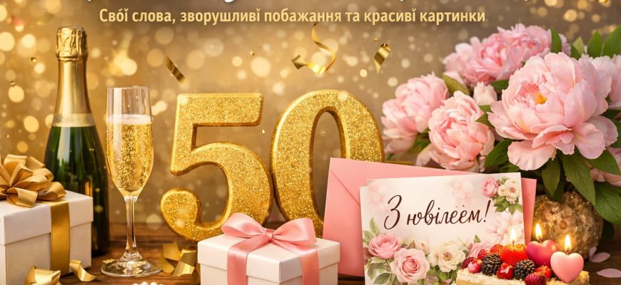 До сліз: найчуттєвіші, глибокі та проникливі привітання з 50-річчям жінці