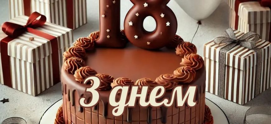 Твій час настав: Драйвові та серйозні привітання з 18-річчям хлопцю
