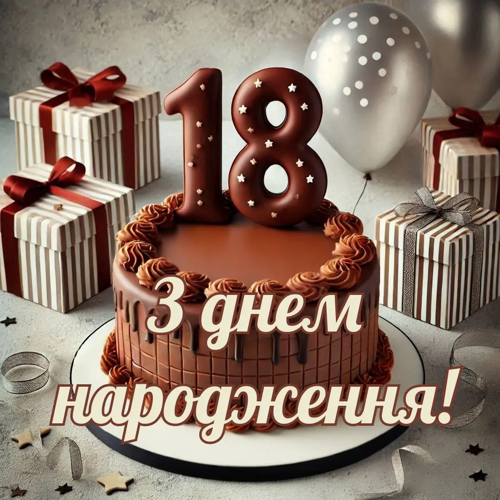 Драйвові та серйозні привітання з 18-річчям хлопцю